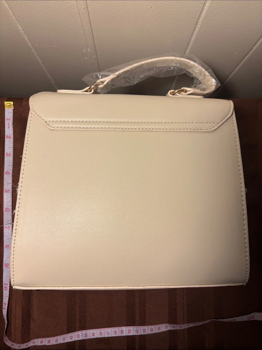 NWT Valentino Orlando Cream Satchel Crossbody & Removable Wallet Set